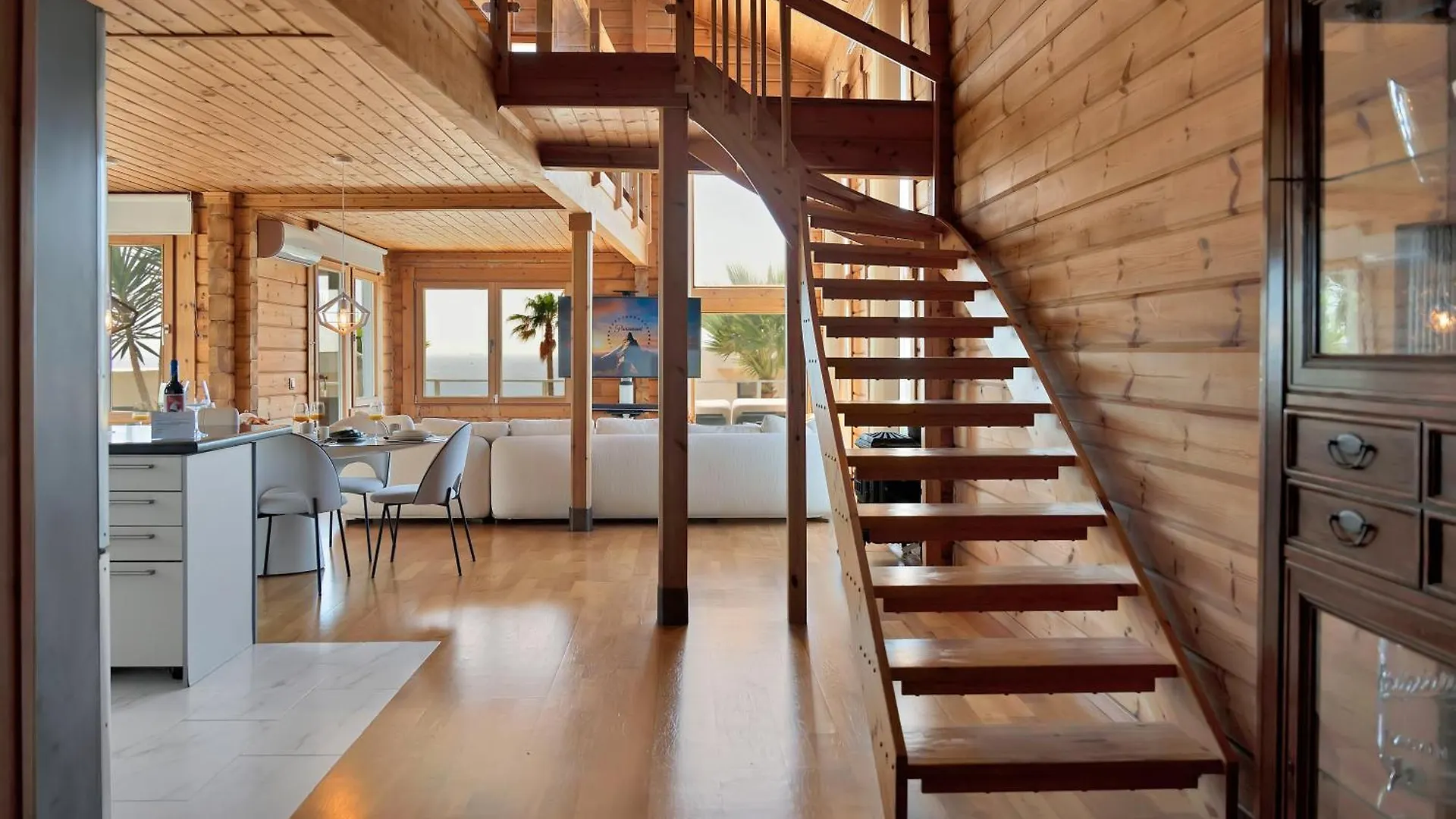בית נופש אלגסירס Increible Villa De Madera Con Vistas Al Mar ספרד