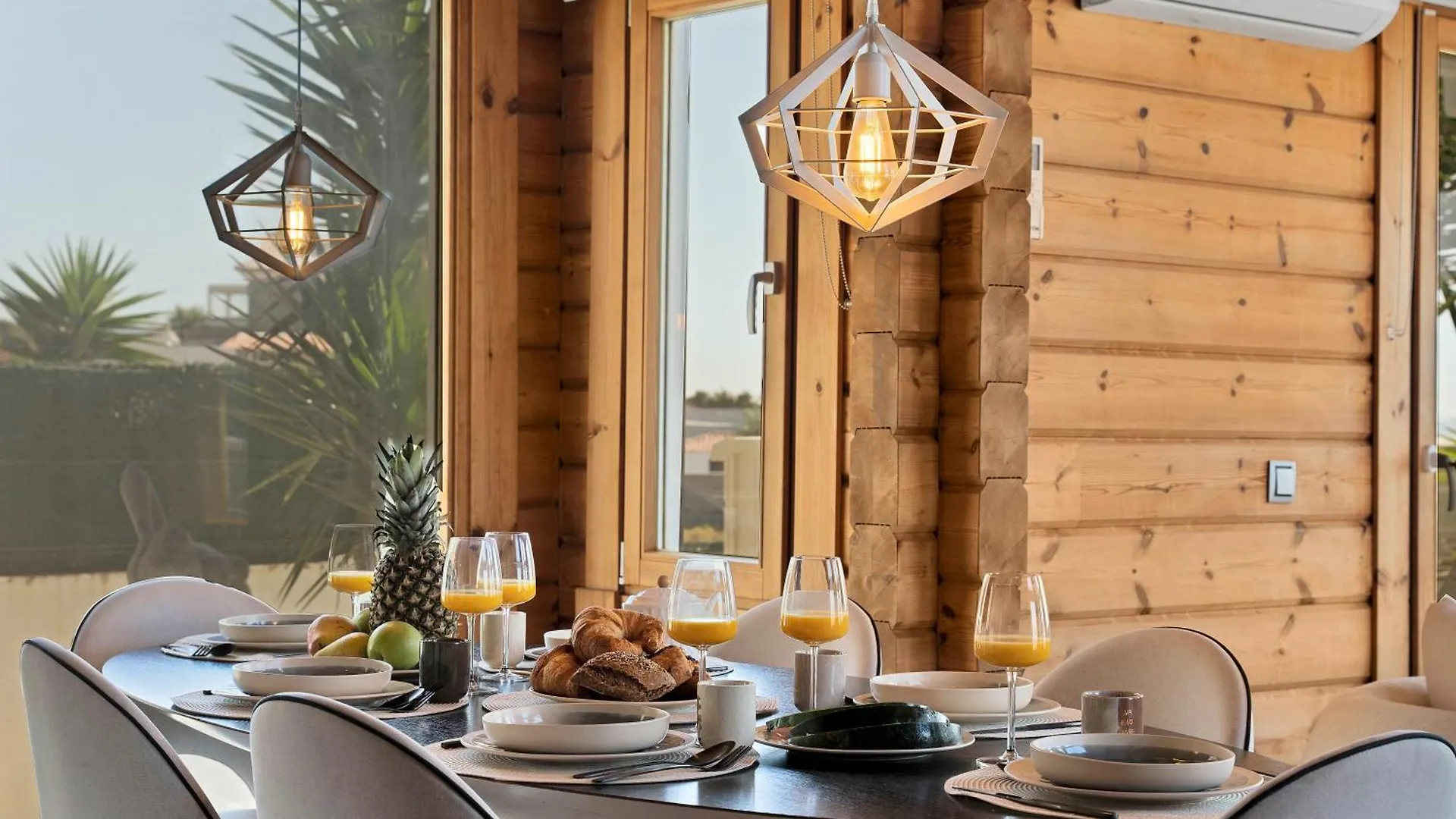 אלגסירס Increible Villa De Madera Con Vistas Al Mar 0*,
