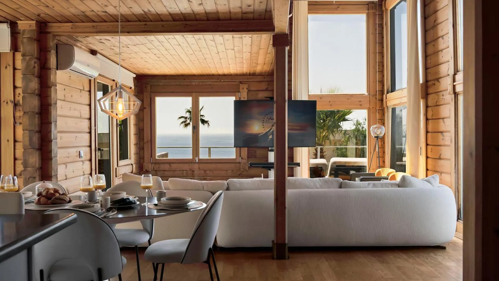 אלגסירס Increible Villa De Madera Con Vistas Al Mar